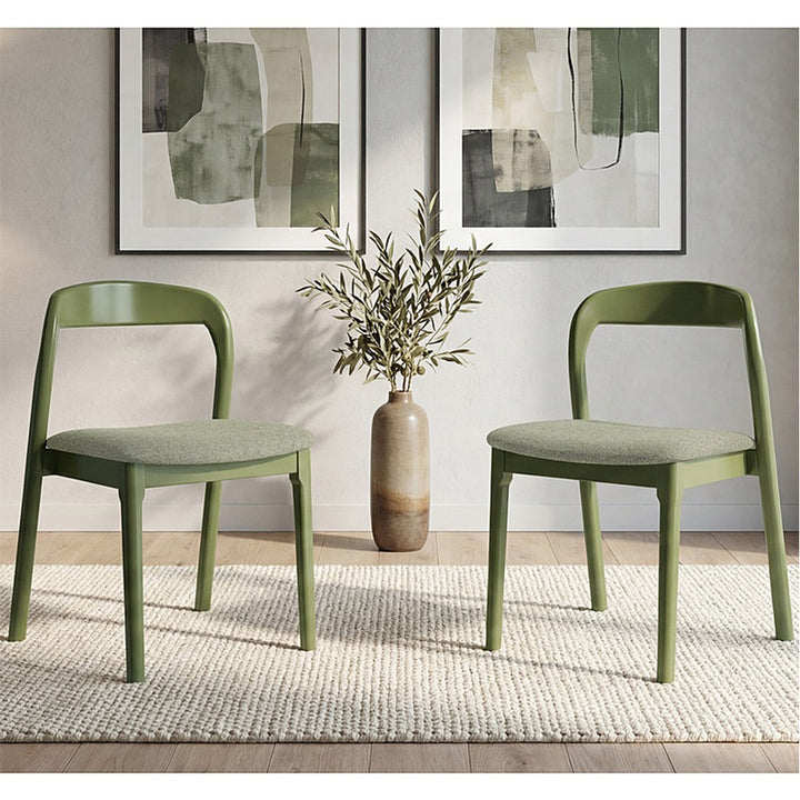 Bairia Set of 2 Dining Chair - Matte Olive