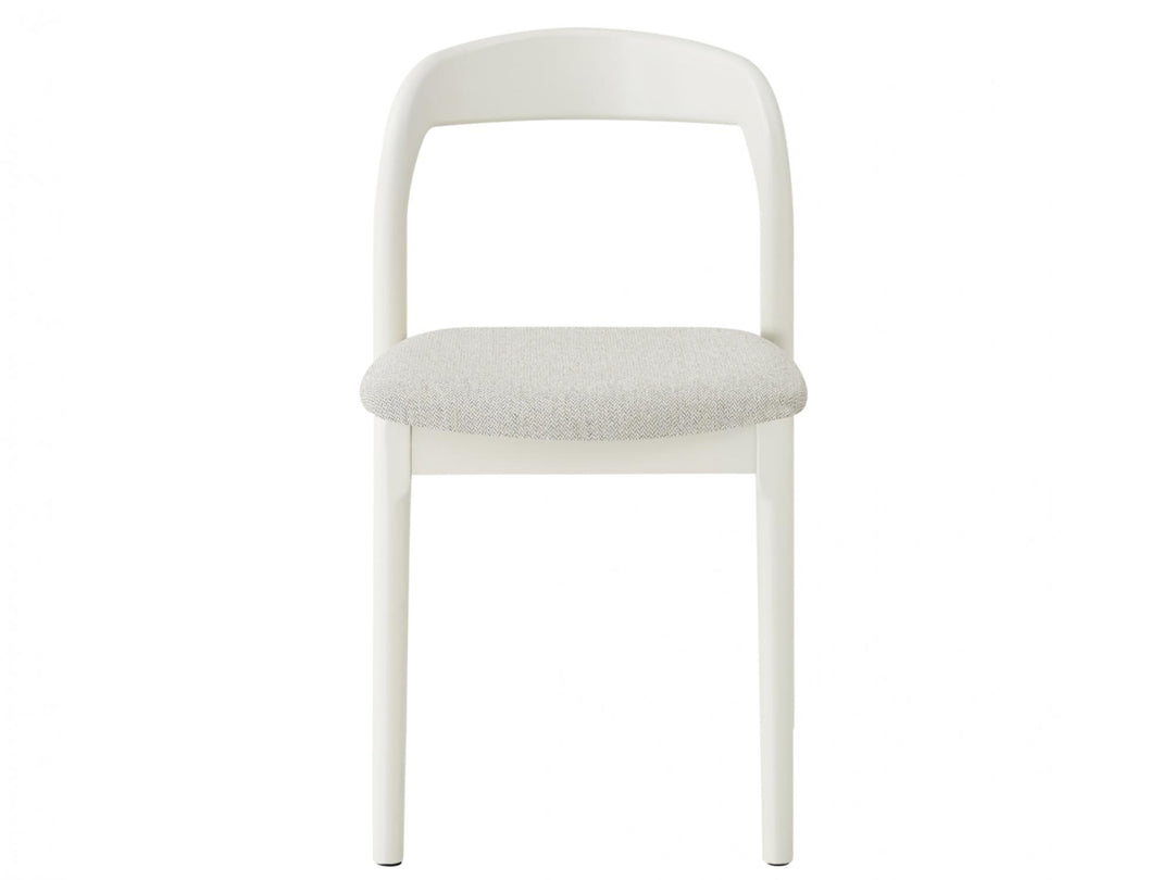 Bairia Set of 2 Dining Chair - Matte Tofu Beige