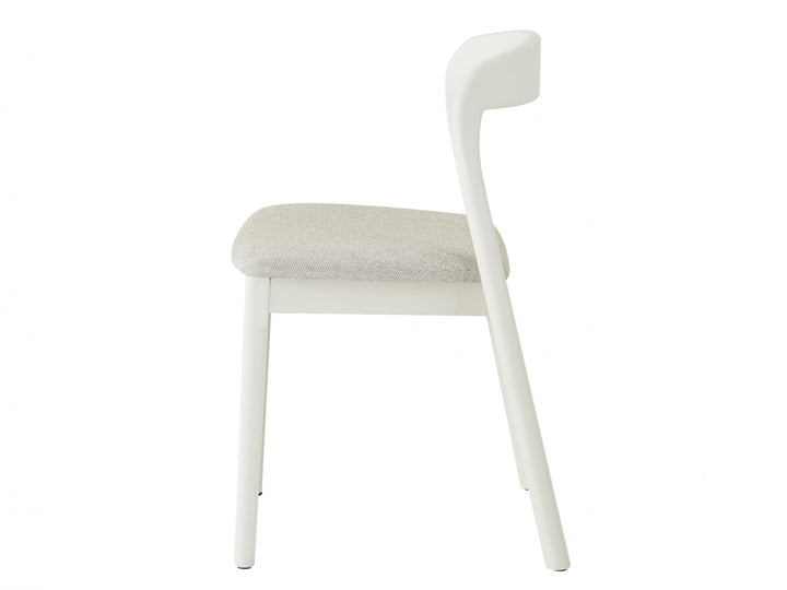 Bairia Set of 2 Dining Chair - Matte Tofu Beige