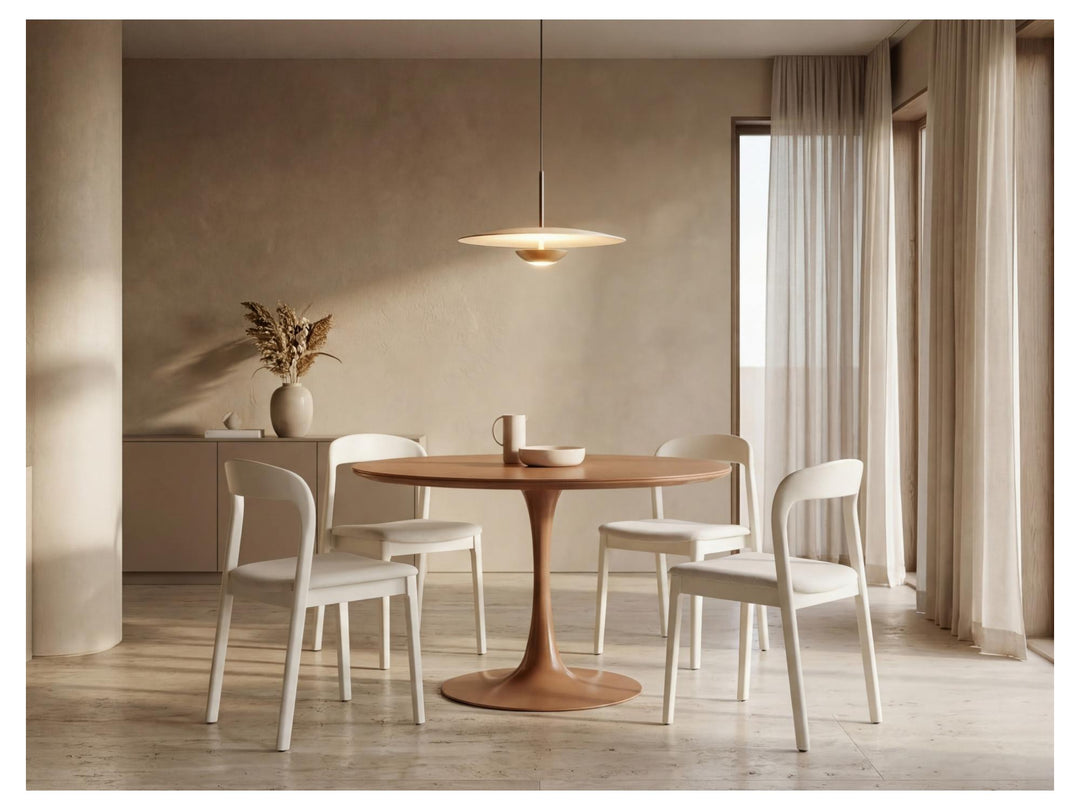 Bairia Set of 2 Dining Chair - Matte Tofu Beige