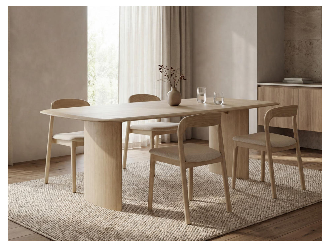 Bairia Set of 2 Dining Chair - Natural Ash Beige