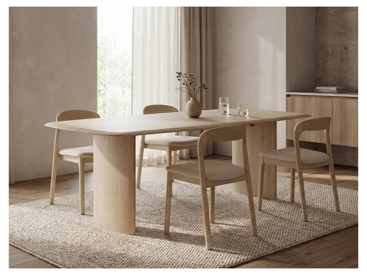 Bairia Set of 2 Dining Chair - Natural Ash Beige