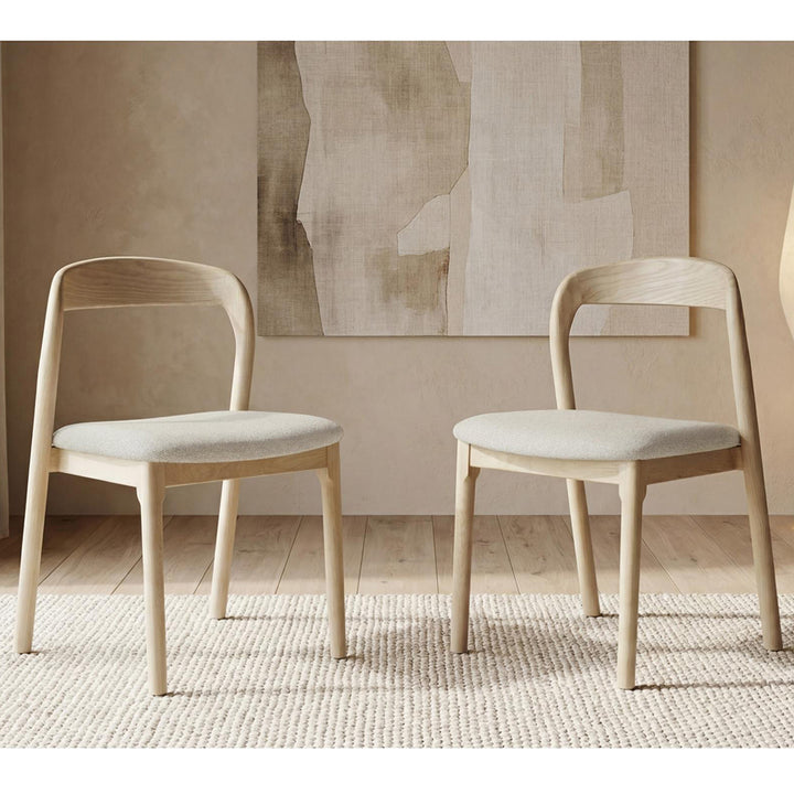 Bairia Set of 2 Dining Chair - Natural Ash Beige