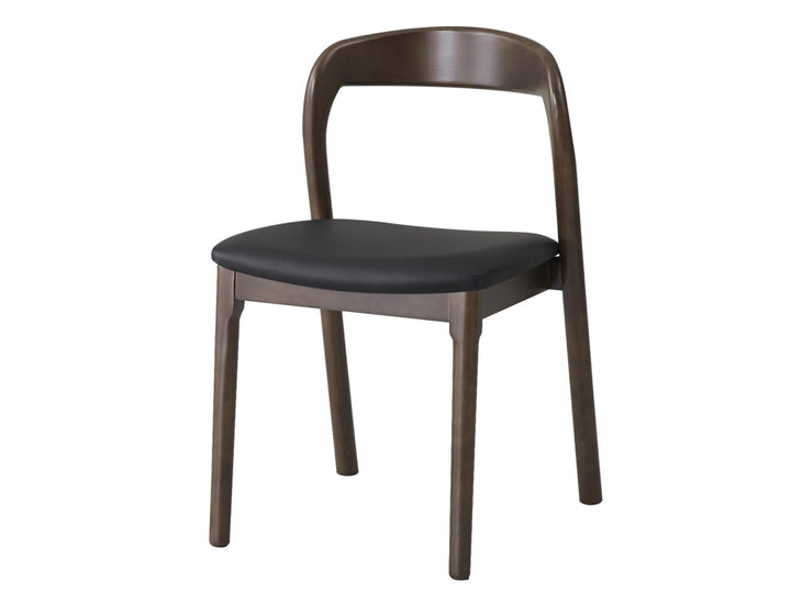 Bairia Set of 2 Dining Chair - Walnut Black