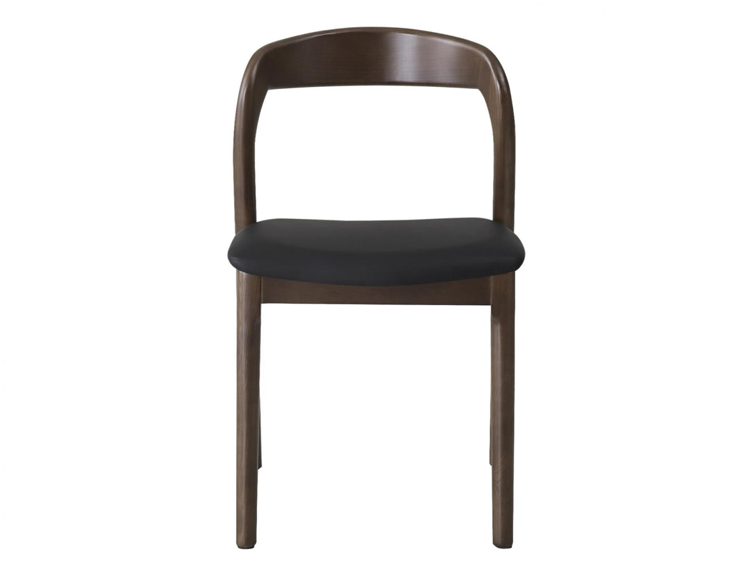Bairia Set of 2 Dining Chair - Walnut Black