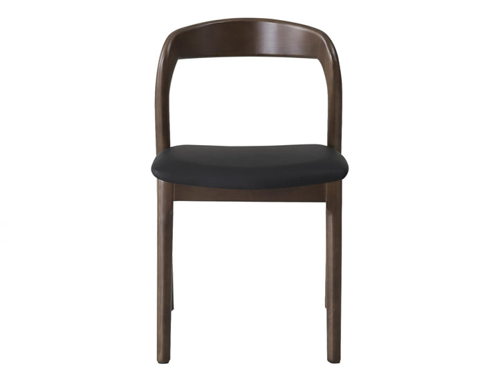 Bairia Set of 2 Dining Chair - Walnut Black