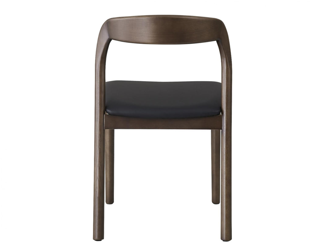 Bairia Set of 2 Dining Chair - Walnut Black