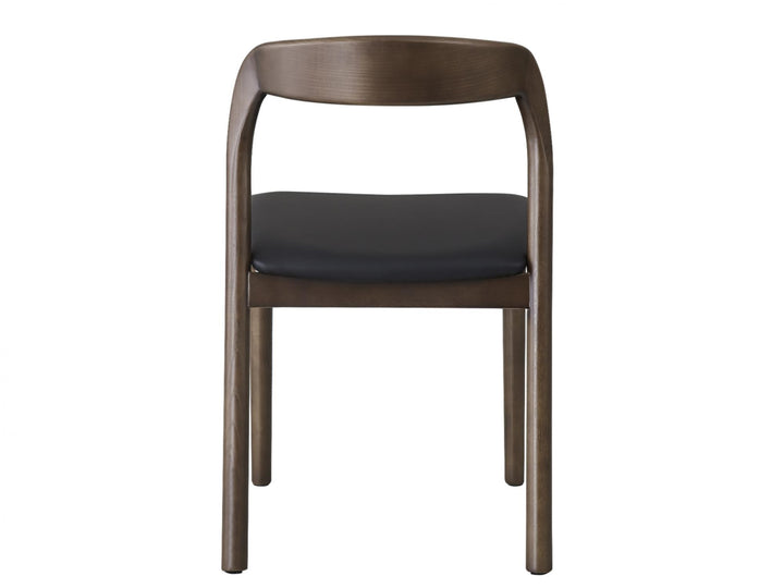 Bairia Set of 2 Dining Chair - Walnut Black
