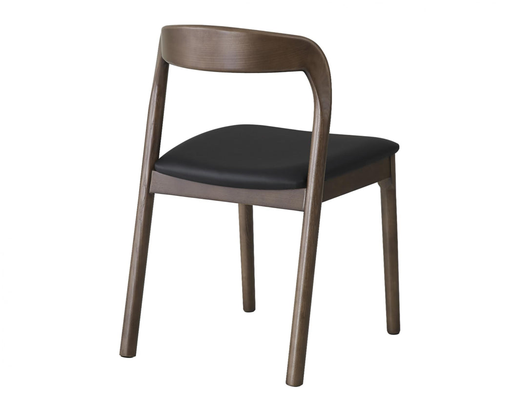 Bairia Set of 2 Dining Chair - Walnut Black
