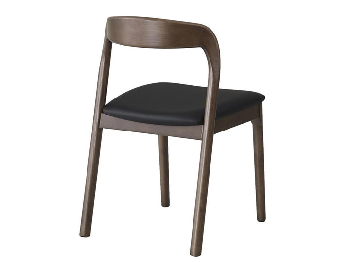 Bairia Set of 2 Dining Chair - Walnut Black