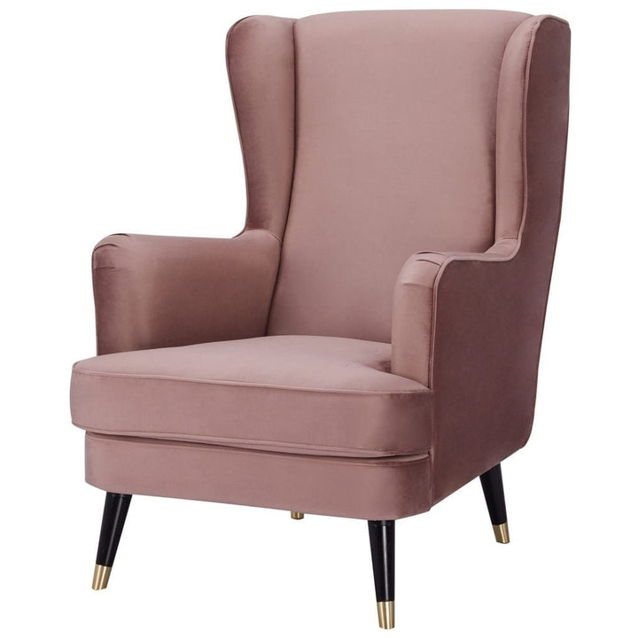 Cooper Velvet Armchair - Blush