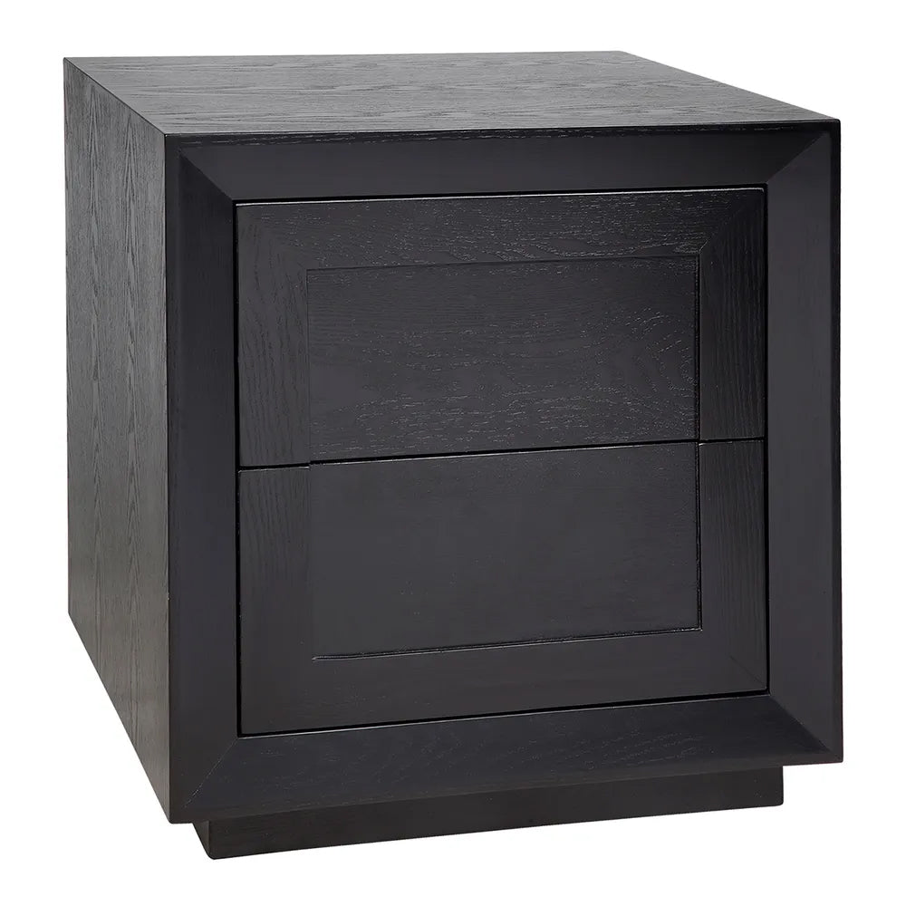 Balmain Tall Bedside Table - Black