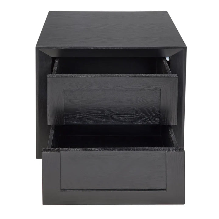 Balmain Tall Bedside Table - Black