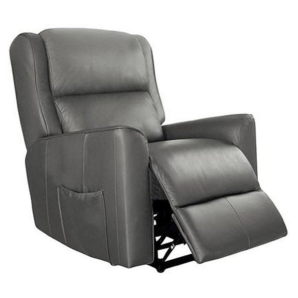 Baltimore Leather Dual Motor Electric Recliner Lift Chair - Dark Grey