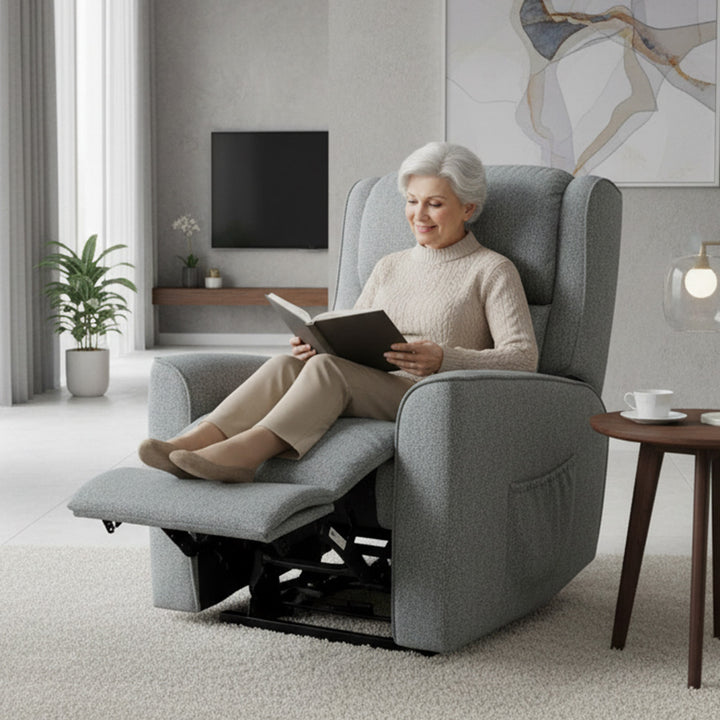 Baltimore Fabric Dual Motor Electric Recliner Lift Chair - Bodhi Lagoon