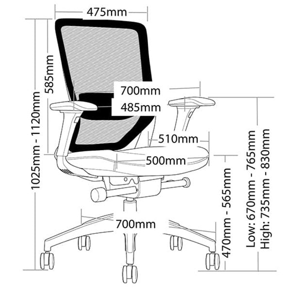 Baxter Mesh Executive Office Chair