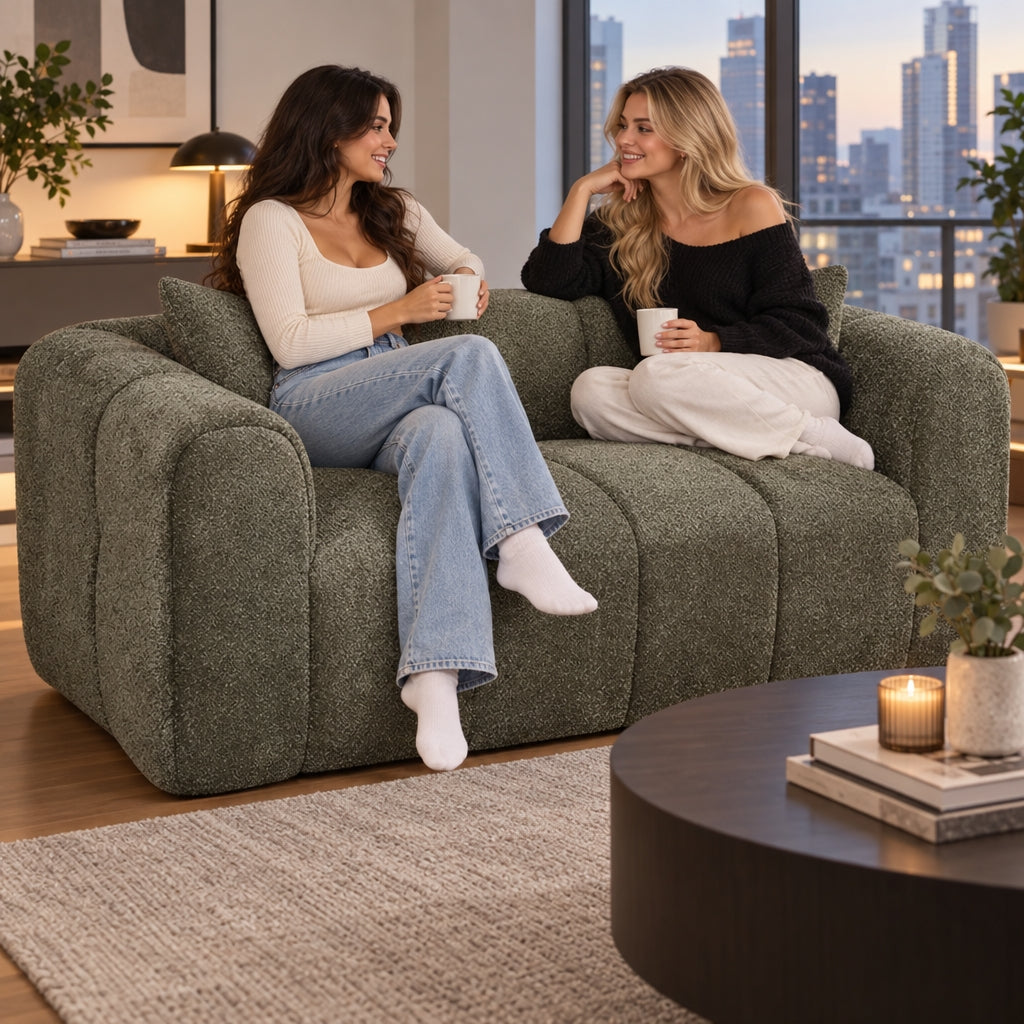 Belinda 2 Seater Fabric Sofa