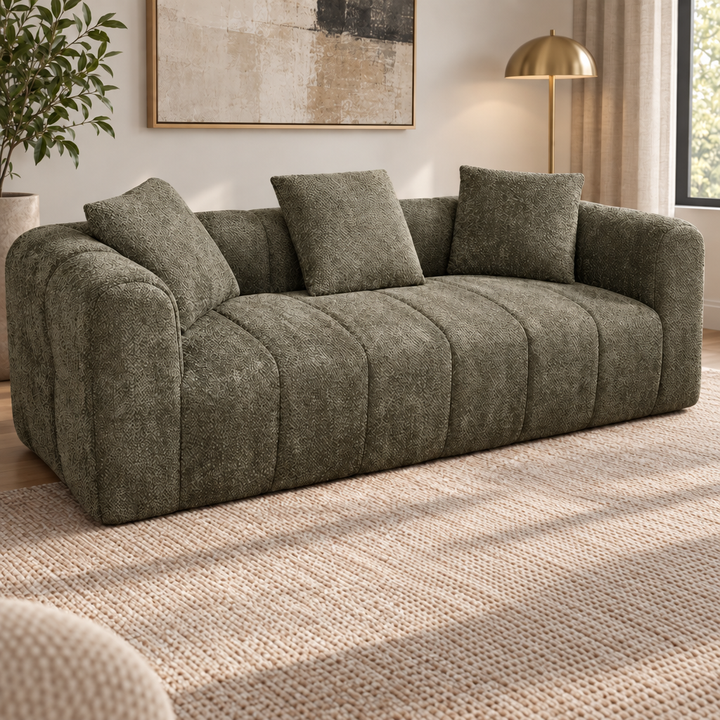 Belinda 3 Seater Fabric Sofa