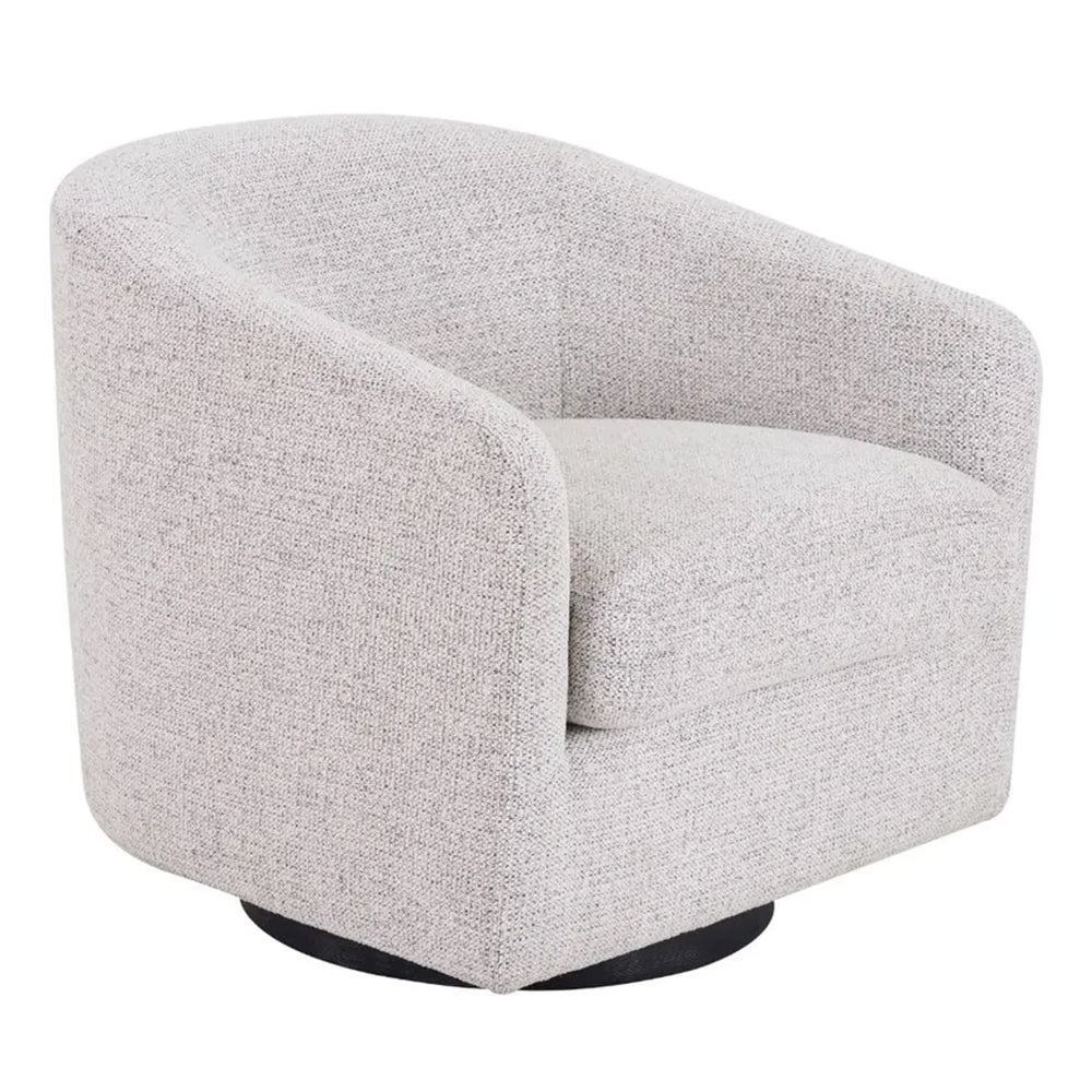 Bellevue Swivel Arm Chair - Salt & Pepper