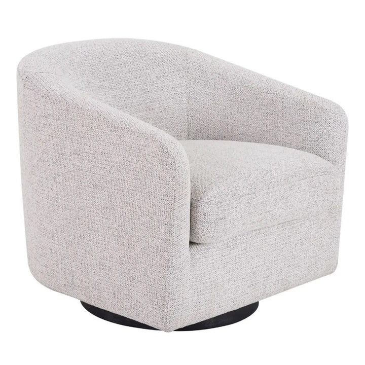 Bellevue Swivel Arm Chair - Salt & Pepper