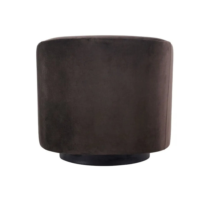 Bellevue Swivel Arm Chair - Slate Grey Velvet