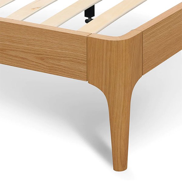 Belmont King Bed Frame - Natural Oak