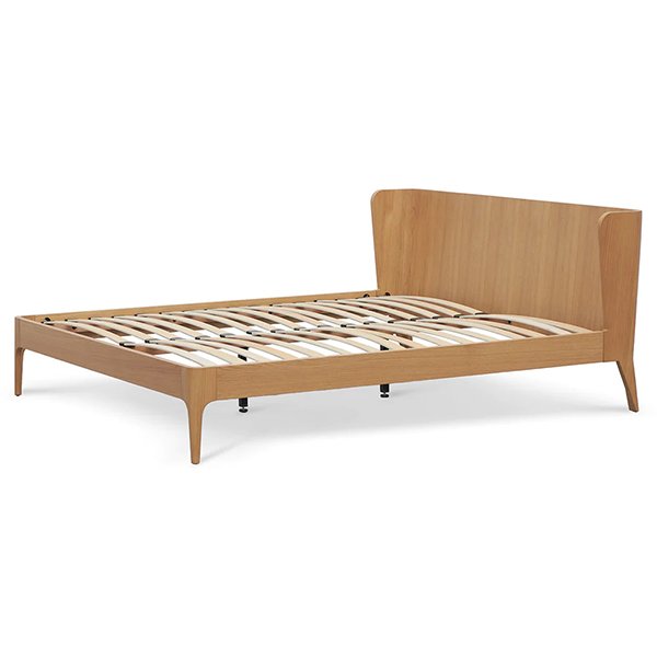 Belmont King Bed Frame - Natural Oak