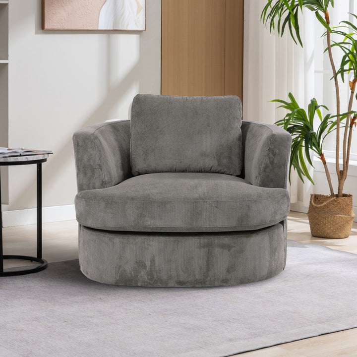 Bergman Swivel Chair - Seal Grey