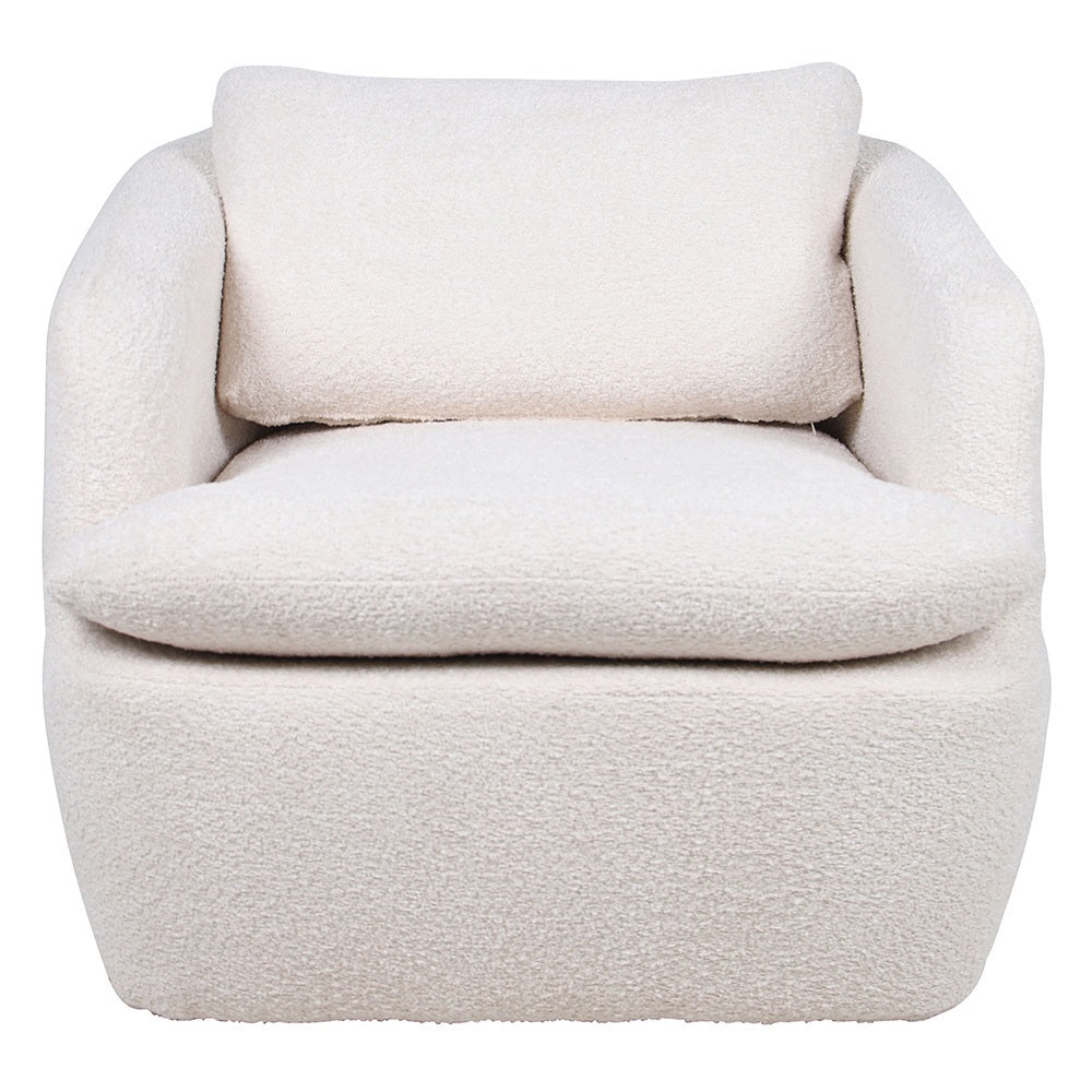 Berryl Boucle Swivel Armchair