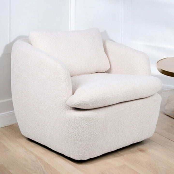 Berryl Boucle Swivel Armchair