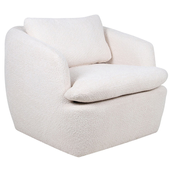 Berryl Boucle Swivel Armchair