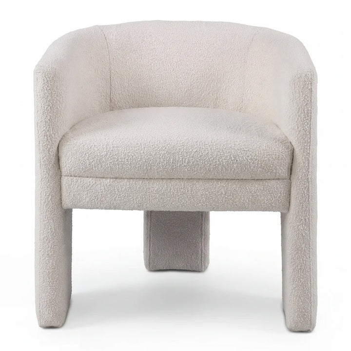 Bertel Dining Chair - White Boucle