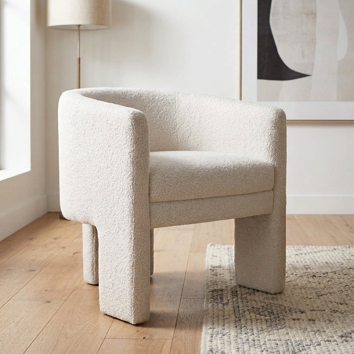 Bertel Dining Chair - White Boucle