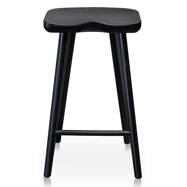 Bethan 65cm Wooden Bar stool - Black