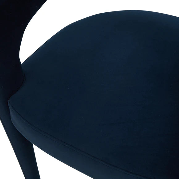 Betsy Velvet Dining Chair - Indigo