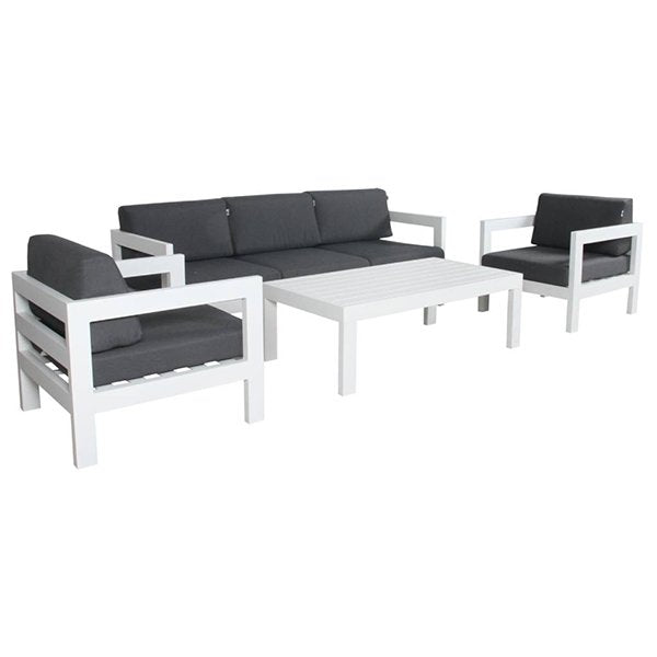 Bilby Aluminium 3 Seater Outdoor Sofa - White