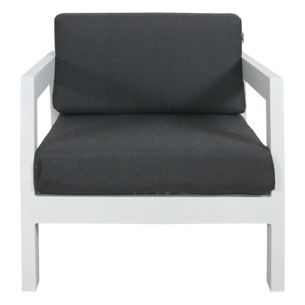 Bilby Aluminium Outdoor Arm Chair - White