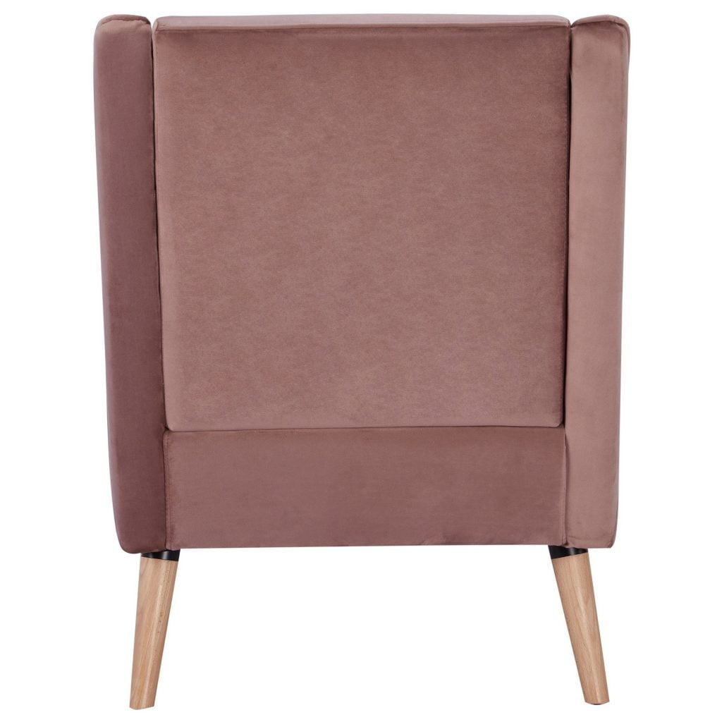 Rosalyn Velvet Armchair - Blush