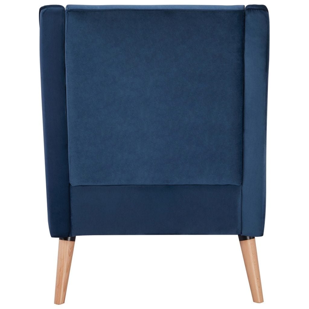 Rosalyn Velvet Armchair - Navy