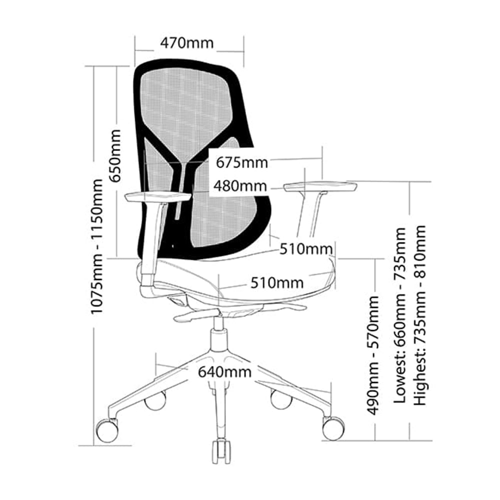 Bonn Mesh Back Ergonomic Office Chair