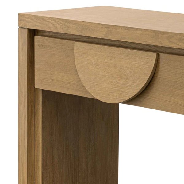 Bonnie 140cm Console Table with Drawers - Dusty Oak