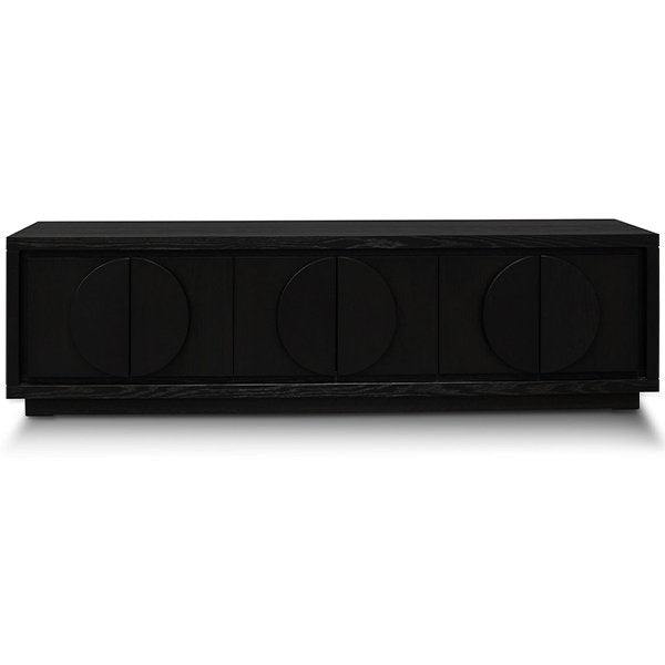 Bonnie 2m Wooden TV Entertainment Unit - Textured Espresso Black