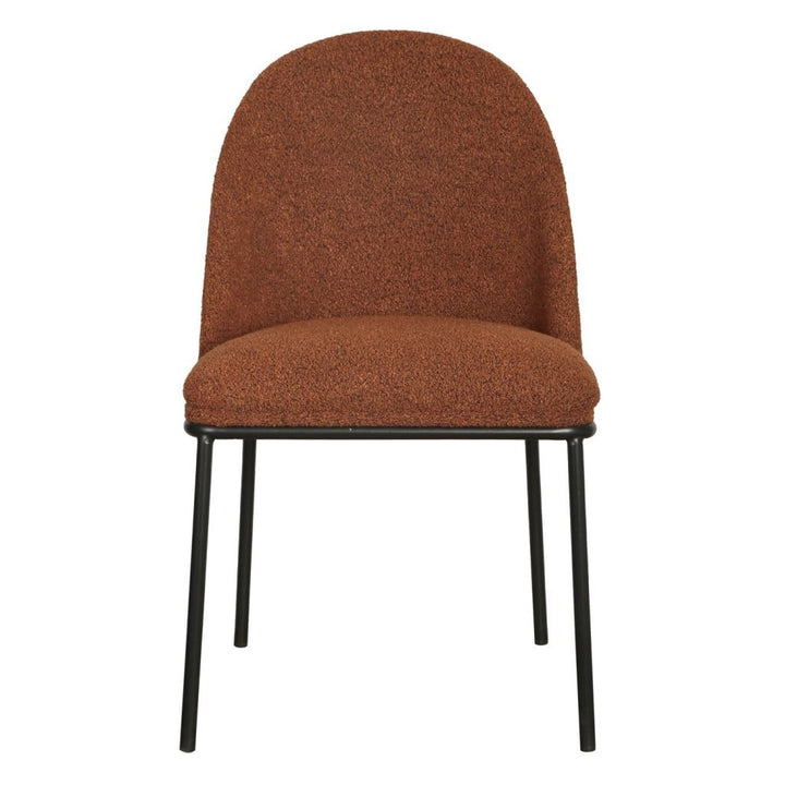 Booral Boucle Dining Chairs (Set of 2) - Terracotta
