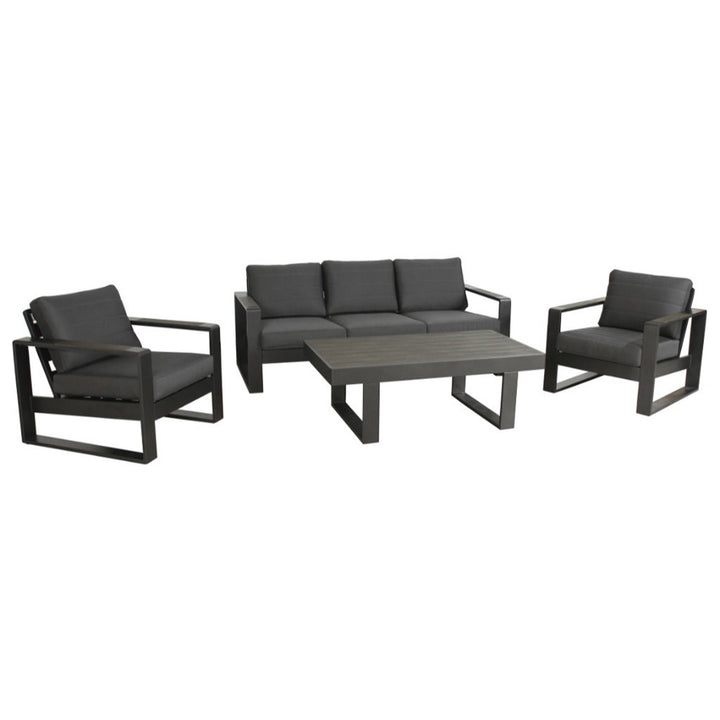 Bonnie 4 Piece Outdoor Sofa Set - Charcoal