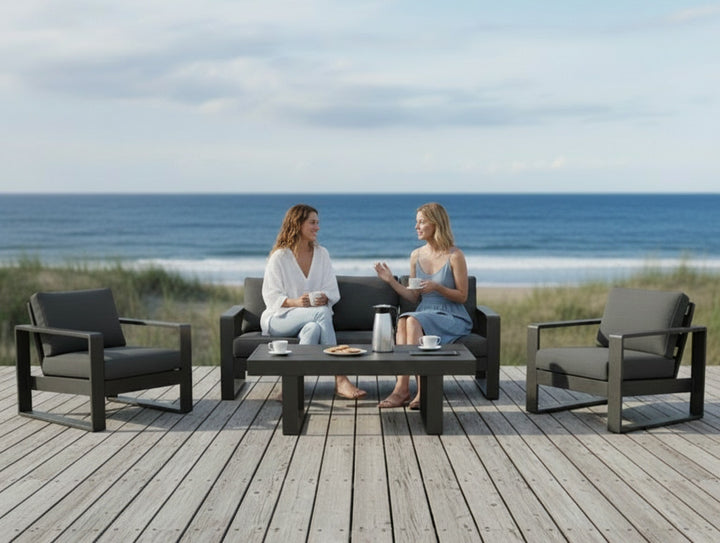 Bonnie 4 Piece Outdoor Sofa Set - Charcoal