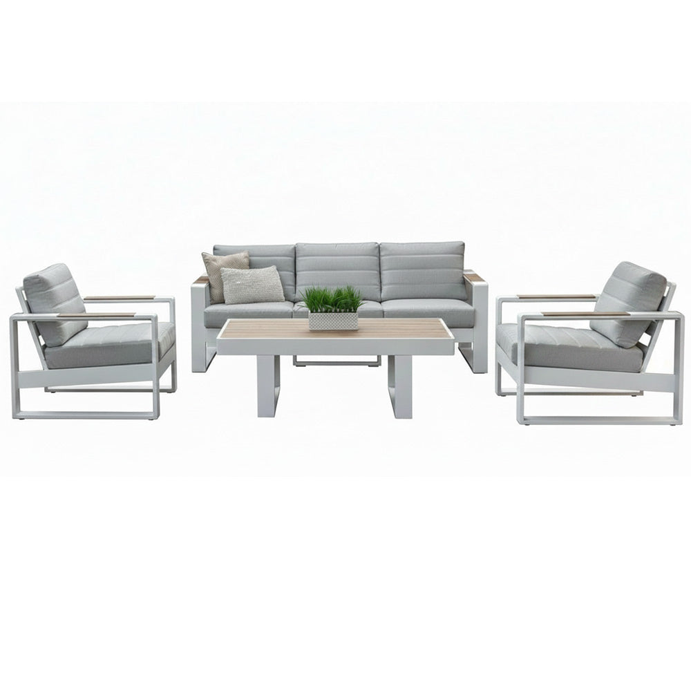 Bonnie 4 Piece Outdoor Sofa Set - White