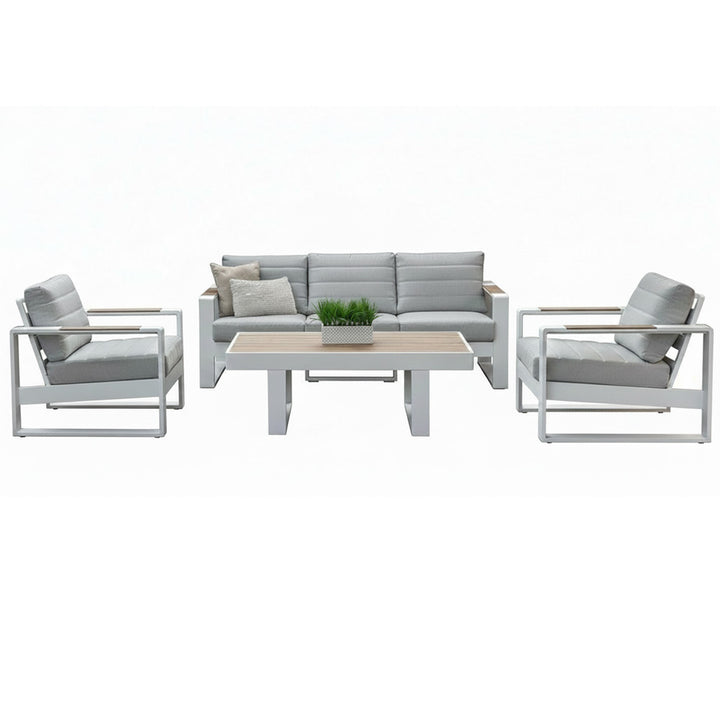 Bonnie 4 Piece Outdoor Sofa Set - White
