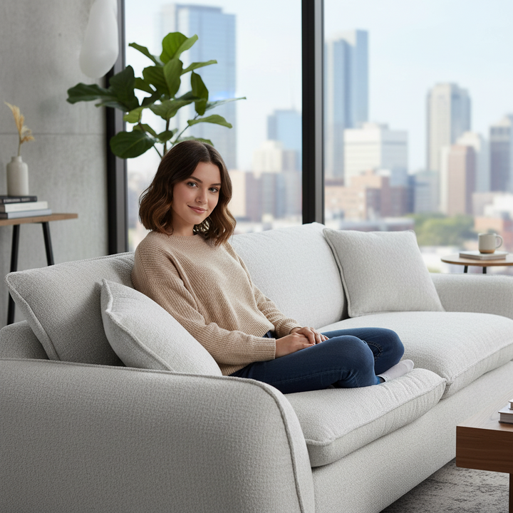 Bowral 3 Seater Fabric Sofa