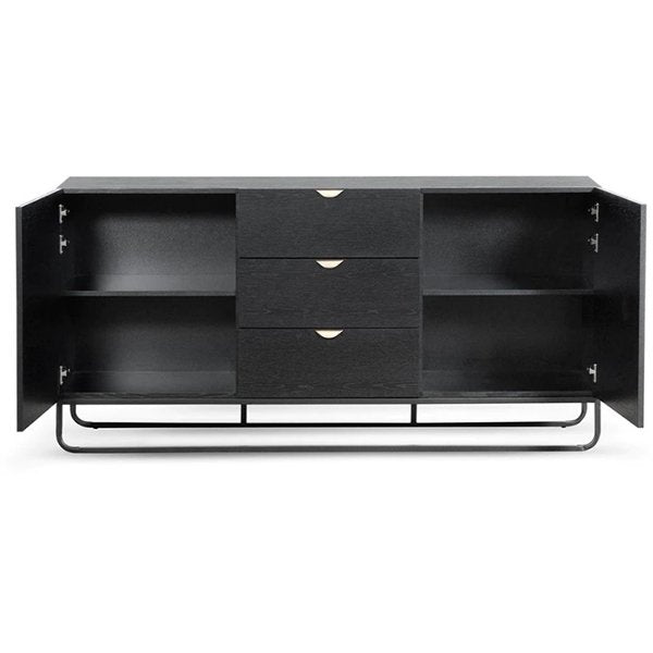 Boyle 1.75m Wooden Sideboard - Black