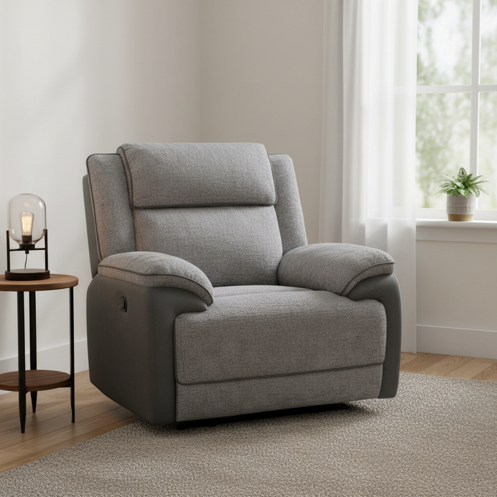 Brahman Electric Recliner Armchair - Dark Grey